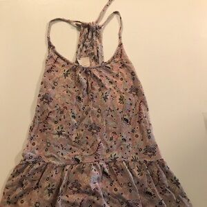 Mossimo Supply Co. Floral Tank Top - Pink and Purple